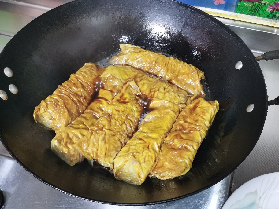 上海黄酱包（豆腐衣包肉）的做法 步骤11