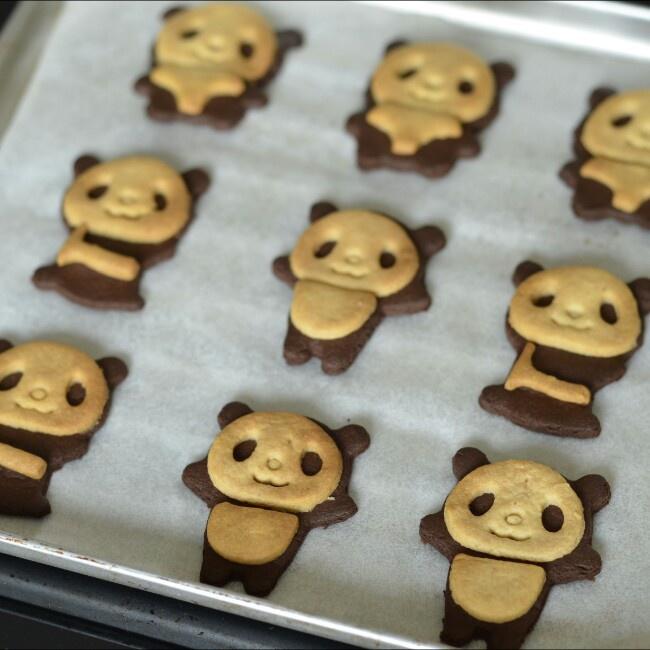 黄油熊猫饼干（低糖改良配方）的做法 步骤13