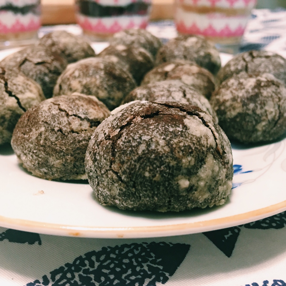 巧克力裂纹曲奇