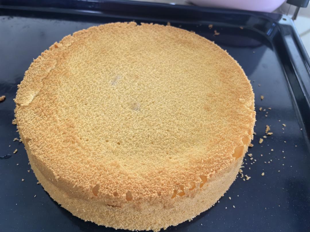 超柔软6寸戚风蛋糕(附8寸配方)零失败 超详细‼️含操作视频