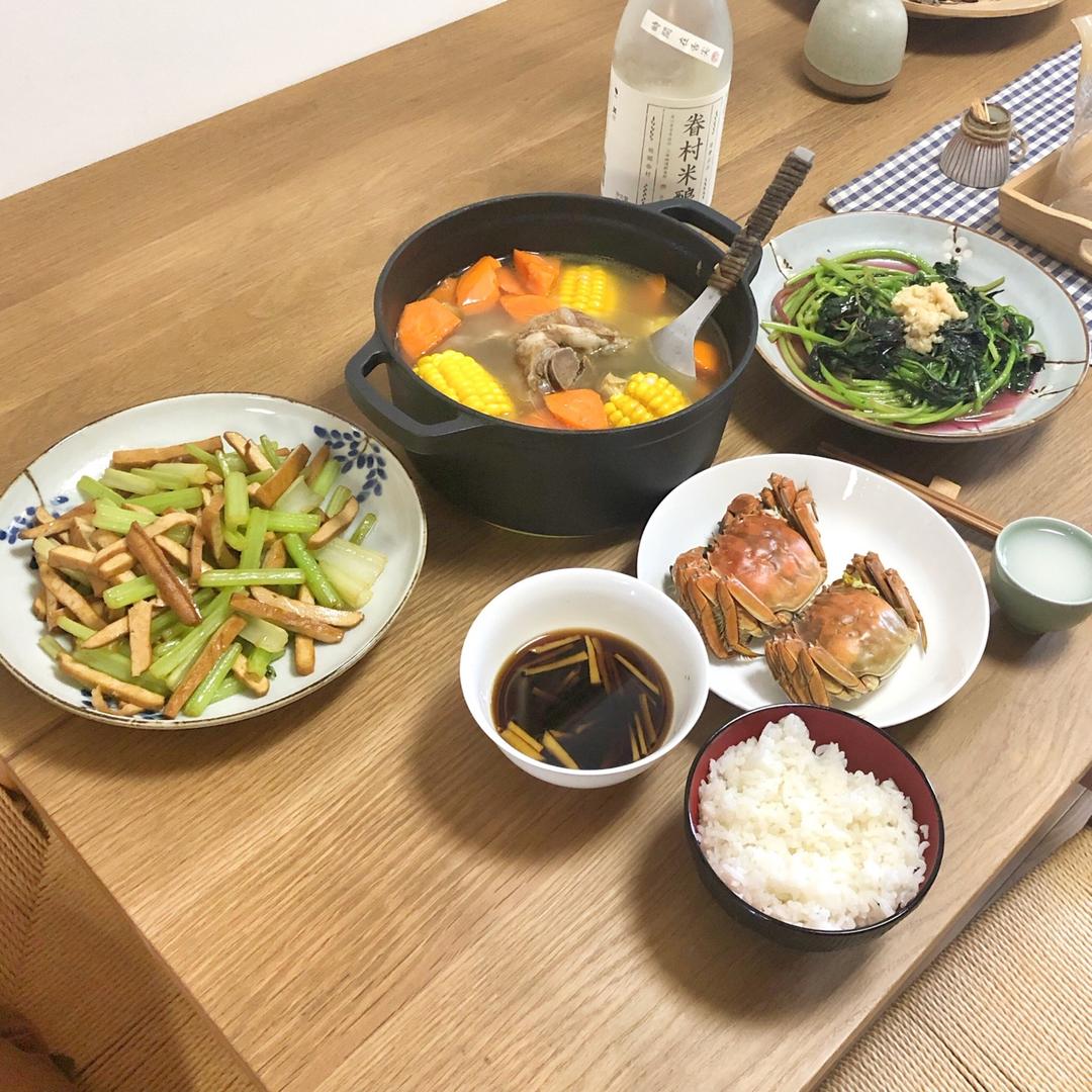 清蒸大闸蟹