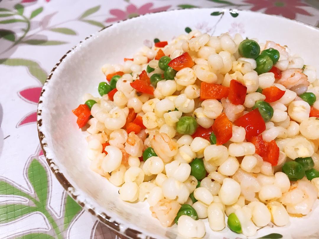 紫色星辰做的虾仁青豆雪芽食材包操作说明