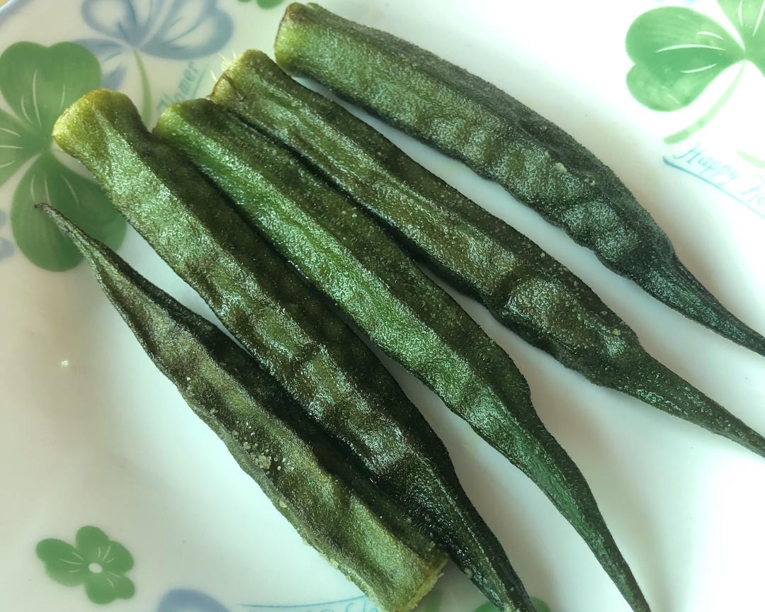 减脂餐-盐烤秋葵的做法