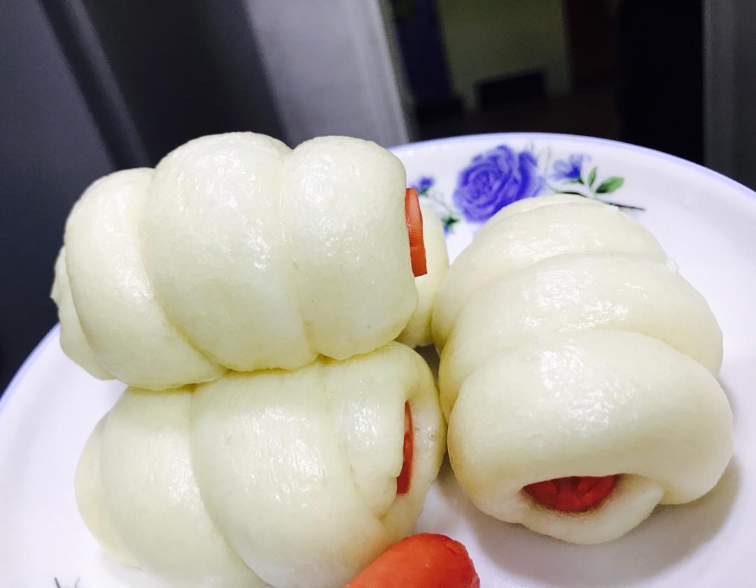 快手火腿卷～一次发酵