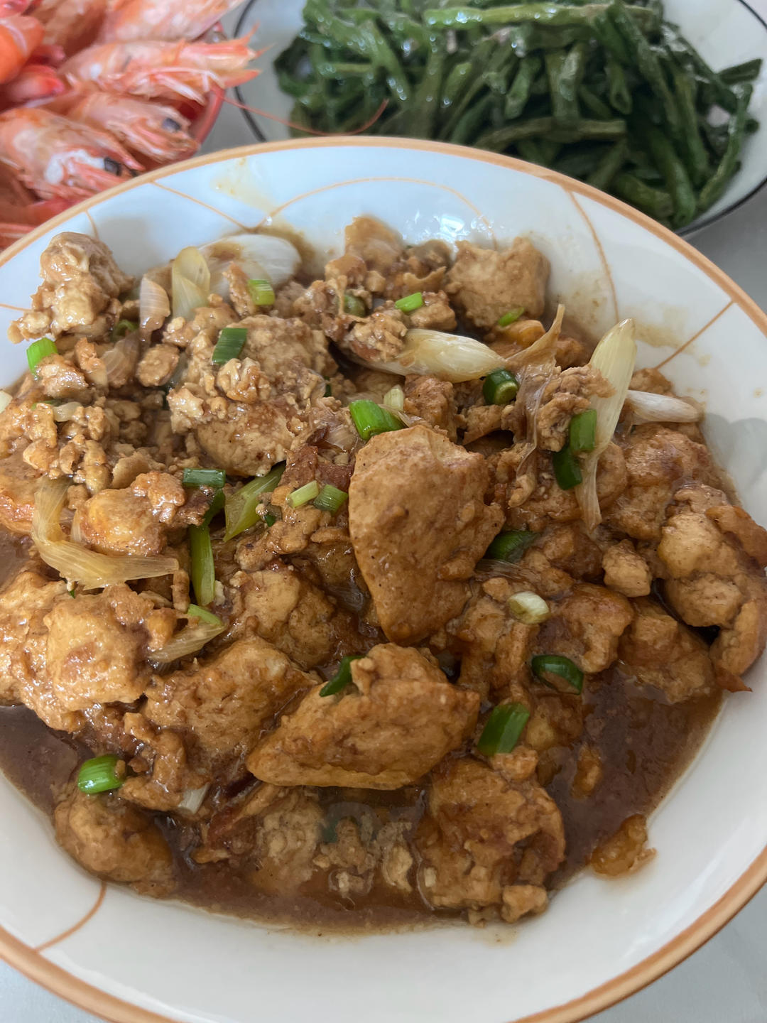 家常快手菜~葱烧豆腐