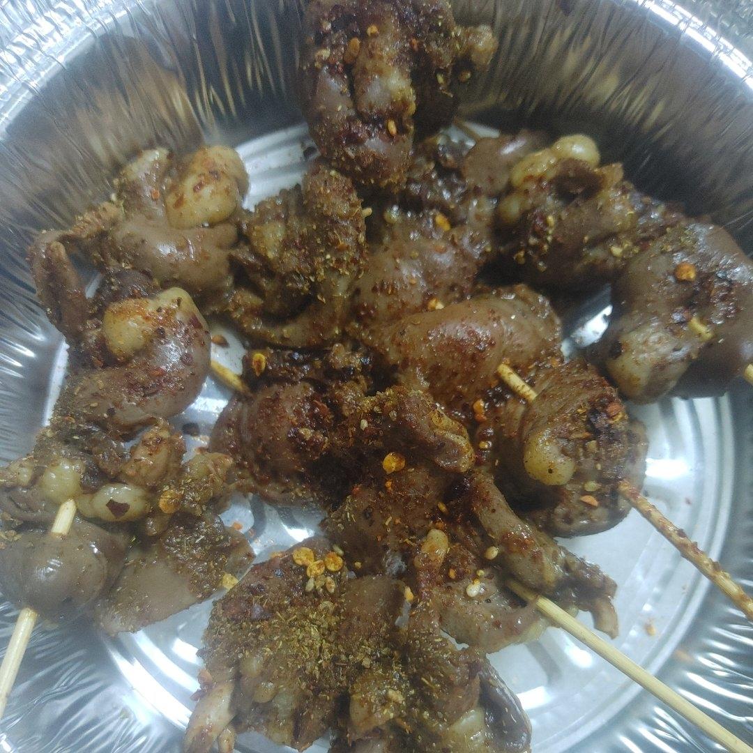 微波炉烤鸡心