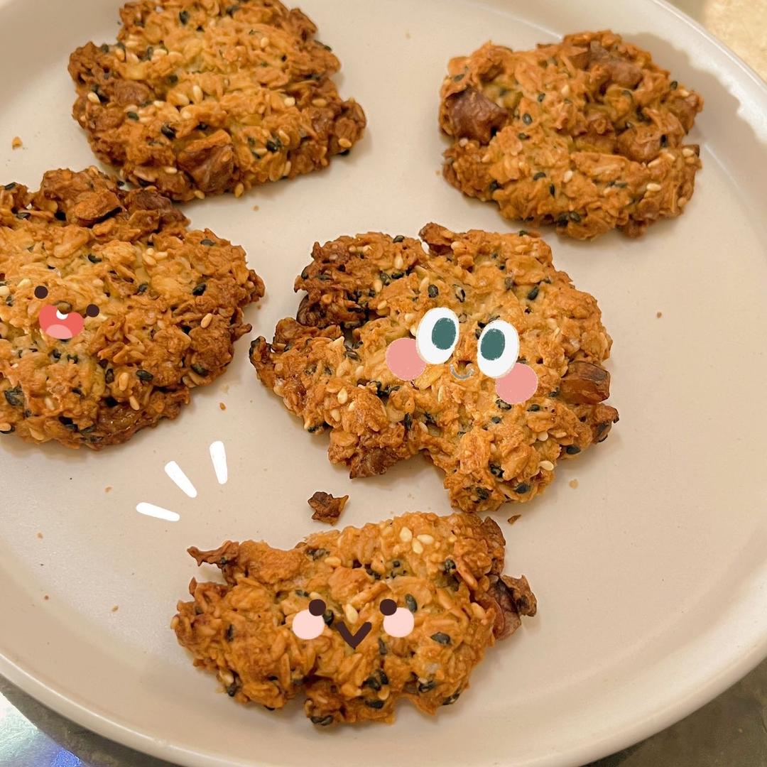 🔥酥掉渣的燕麦饼干🍪