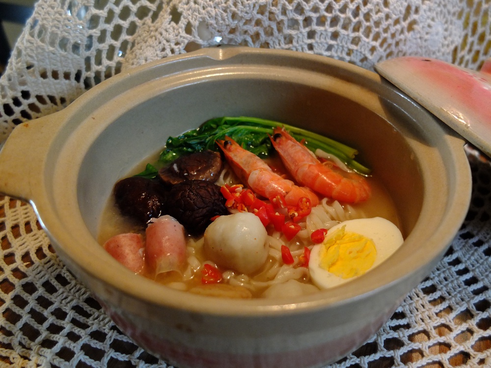 鲜虾虾子面