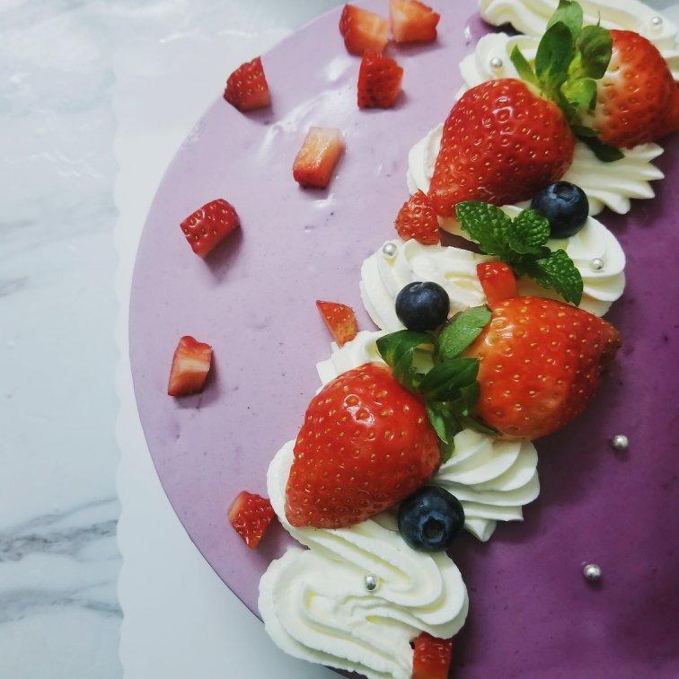 扬什么尘做的双色慕斯~圣安娜花嘴装饰idea2