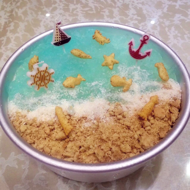 海洋蛋糕（椰奶慕斯蛋糕）