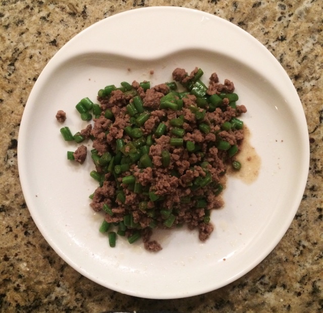 肉沫豆角下饭菜