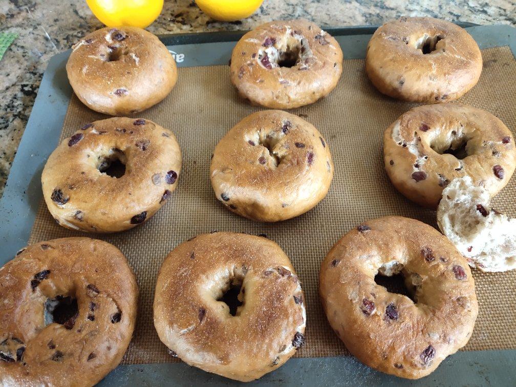 酸甜双莓贝果（冷藏发酵法）丨健康·烘焙