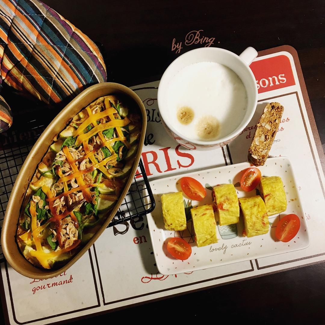 虾皮芝士焗豆腐（高蛋白快手早餐）