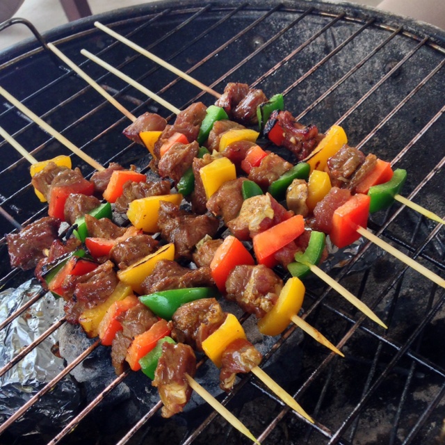 多彩牛肉串