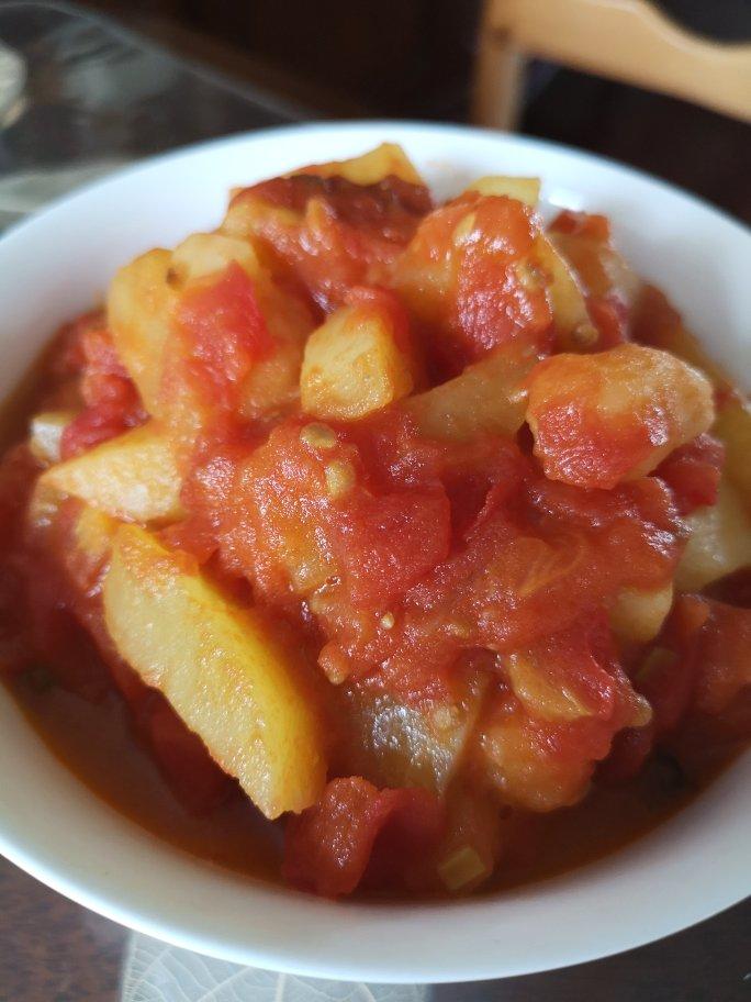 酸酸甜甜--番茄土豆丁