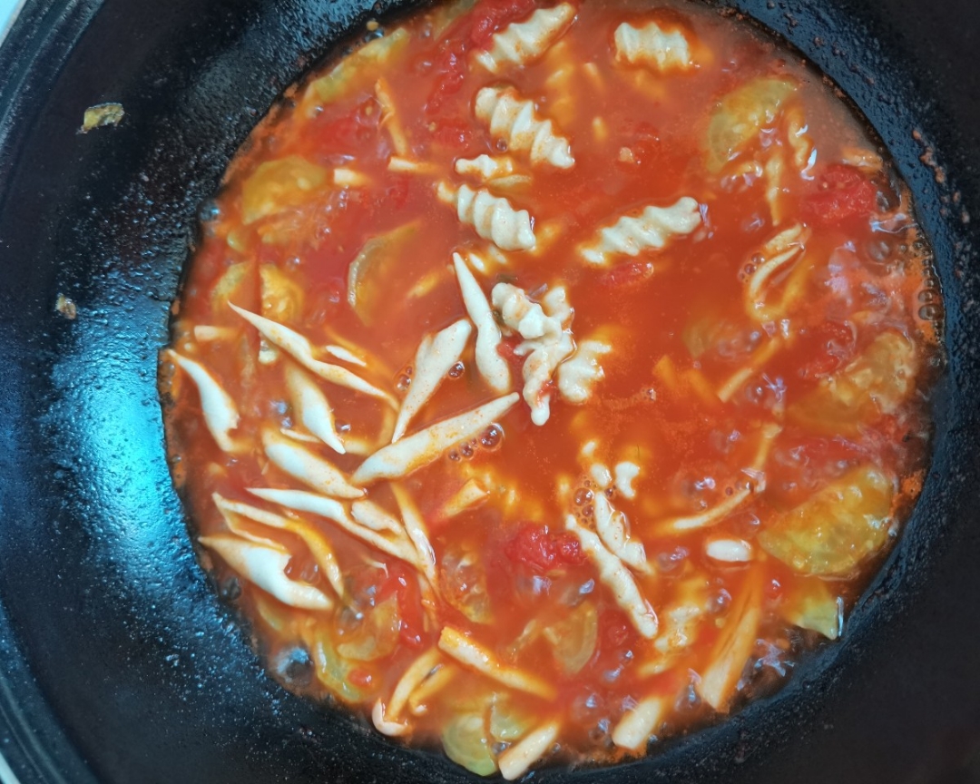 堪比西贝村的番茄莜面鱼鱼的做法 步骤7