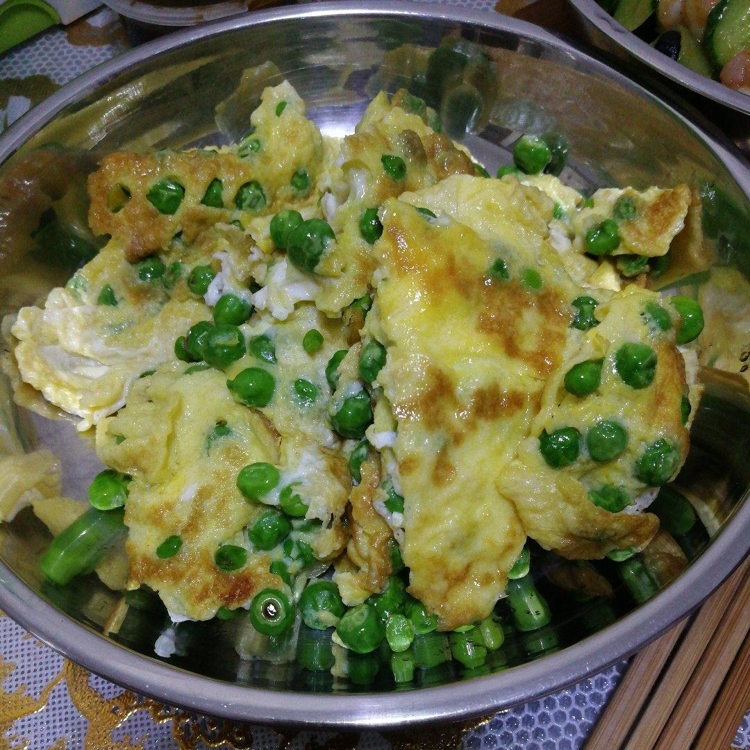 豌豆炒鸡蛋