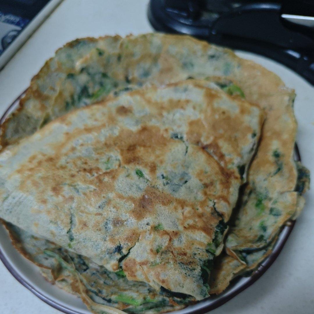 减脂餐❣️菠菜鸡蛋饼