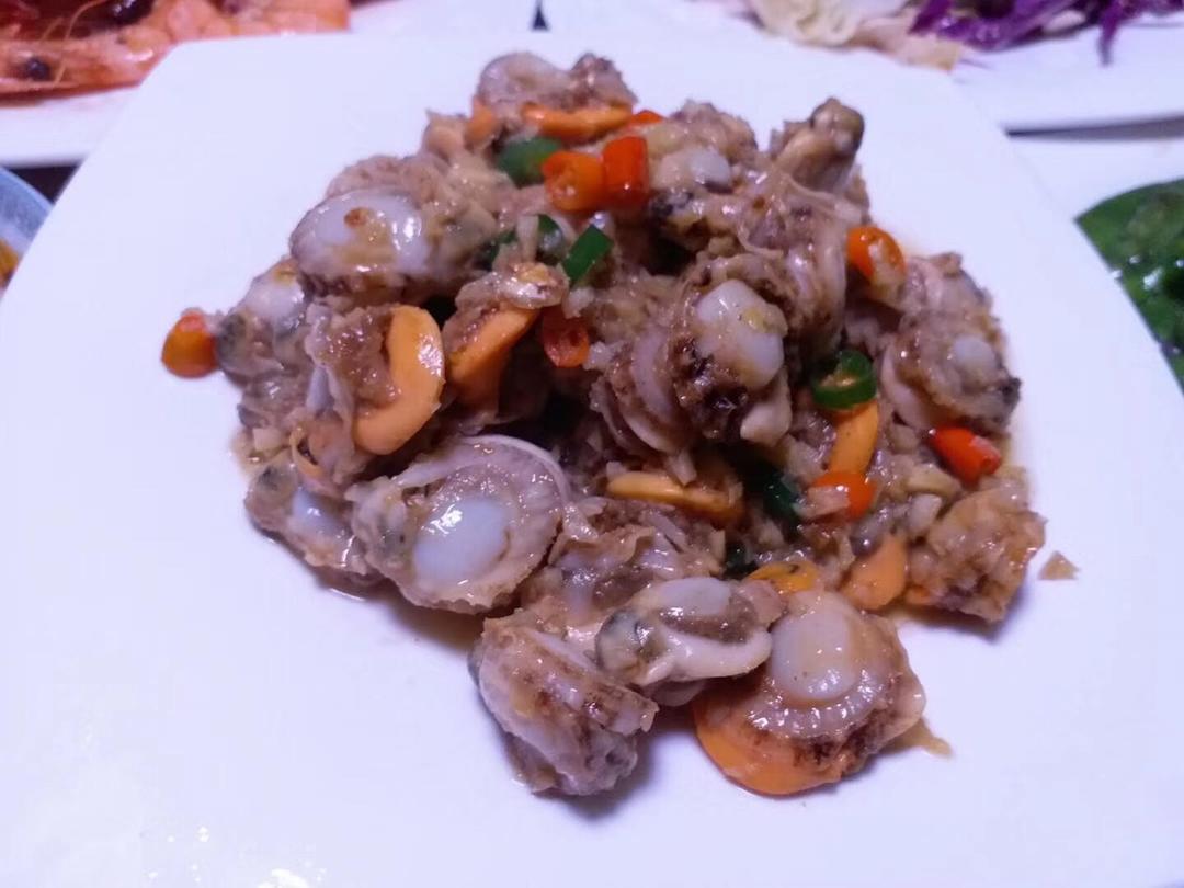 辣炒裙边扇贝