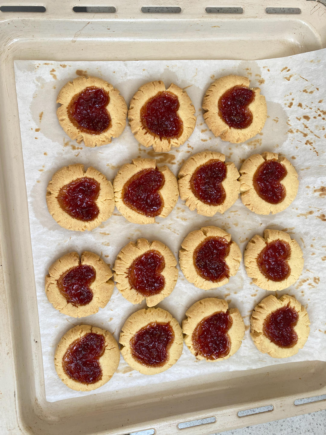 ❤️简单无需磨具｜快手0失败｜草莓果酱爱心曲奇｜做个饼干都是爱你的形状