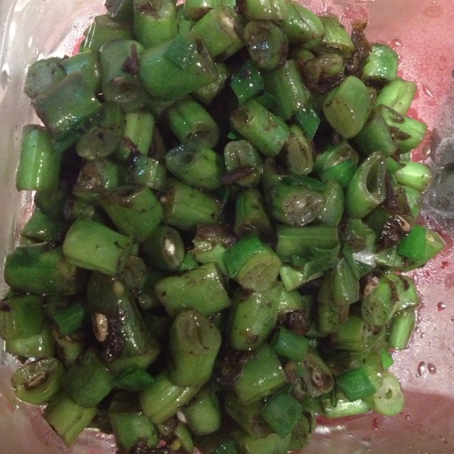 干煸榄菜肉末豆角