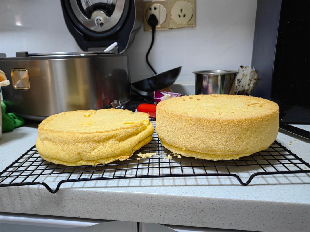 0失败 6寸原味戚风蛋糕