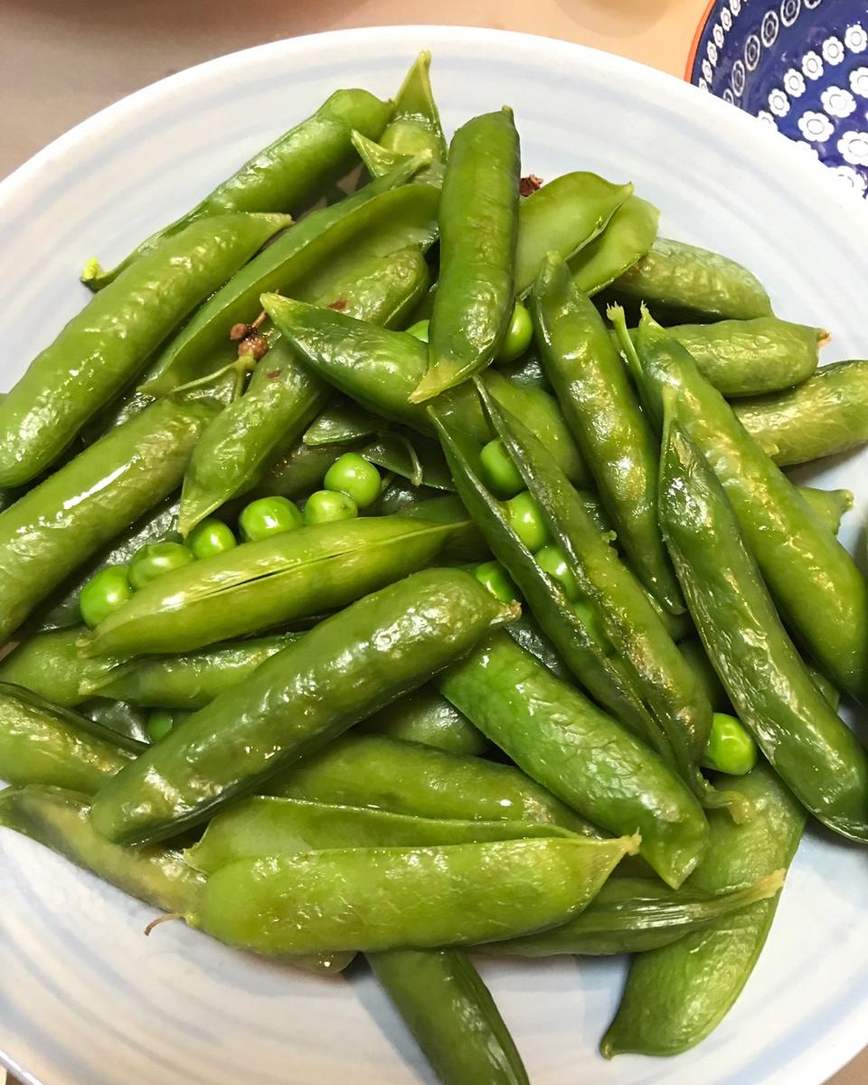 煮豌豆