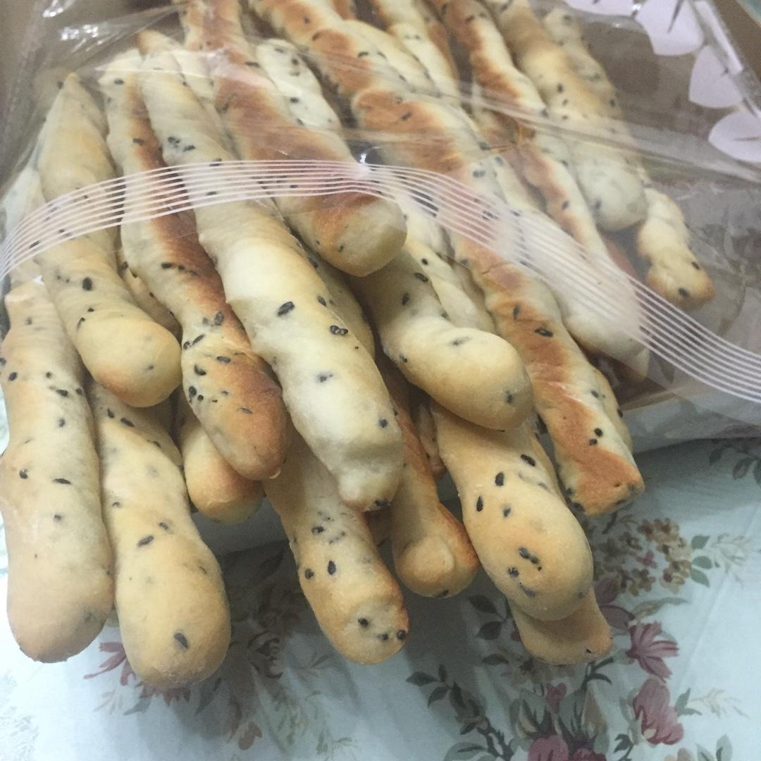 香甜芝麻面包棒~超级简单快手