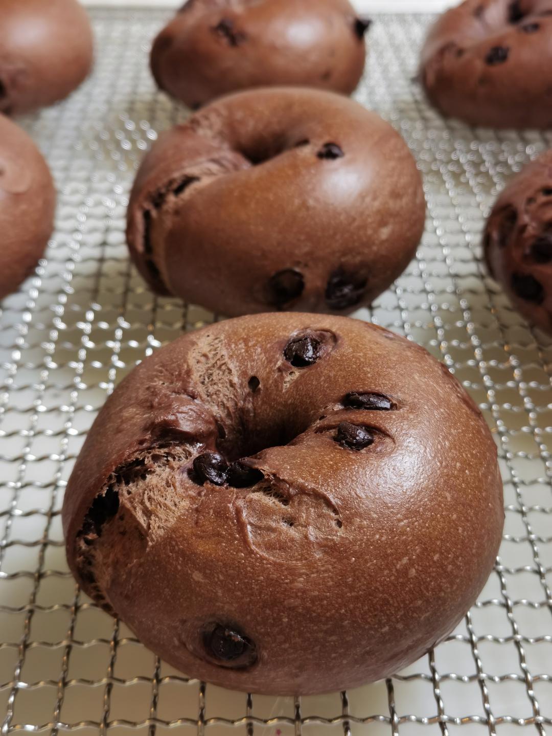 巧克力栗子贝果
