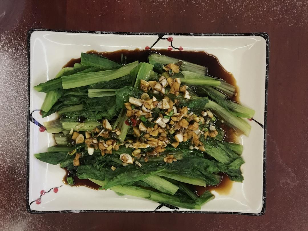 白灼油麦菜