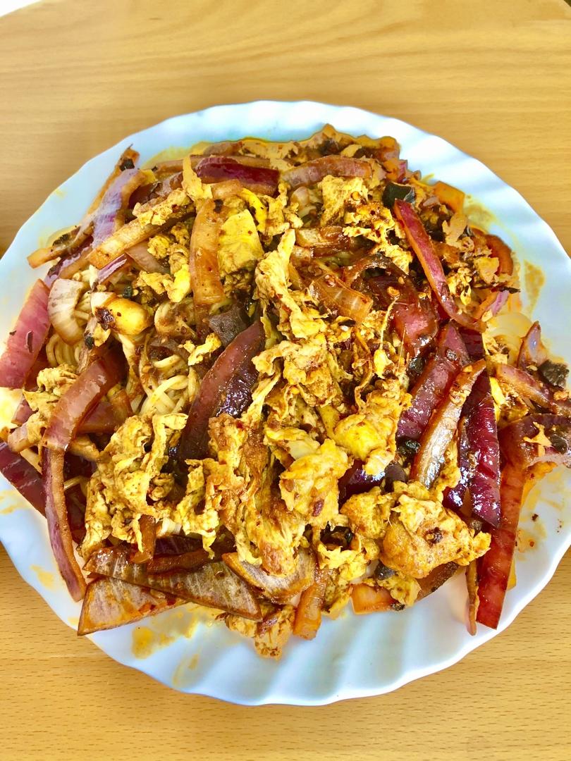 简单又好吃的洋葱炒鸡蛋