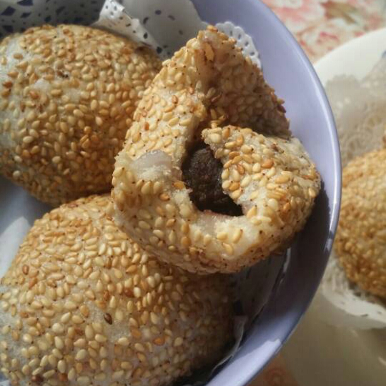 豆沙麻球