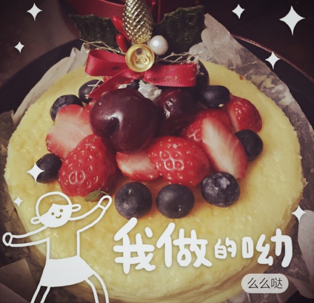圣诞原味芝士蛋糕