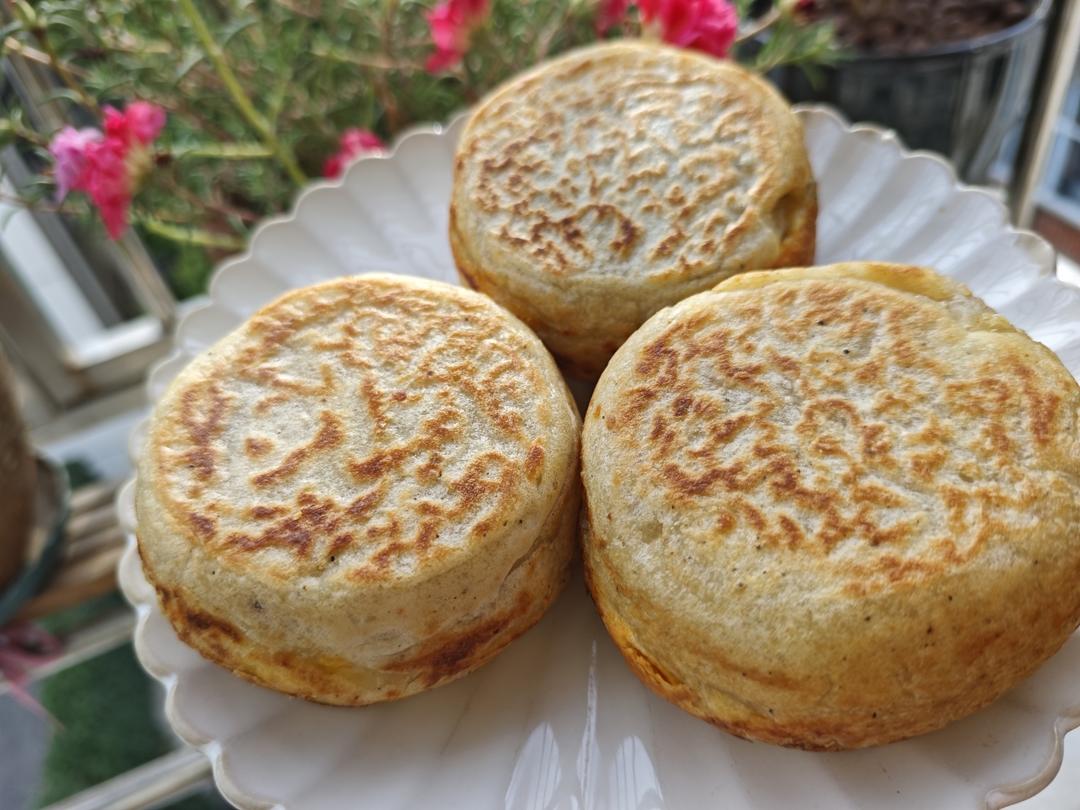 早餐霸王~沉甸甸鸡蛋汉堡