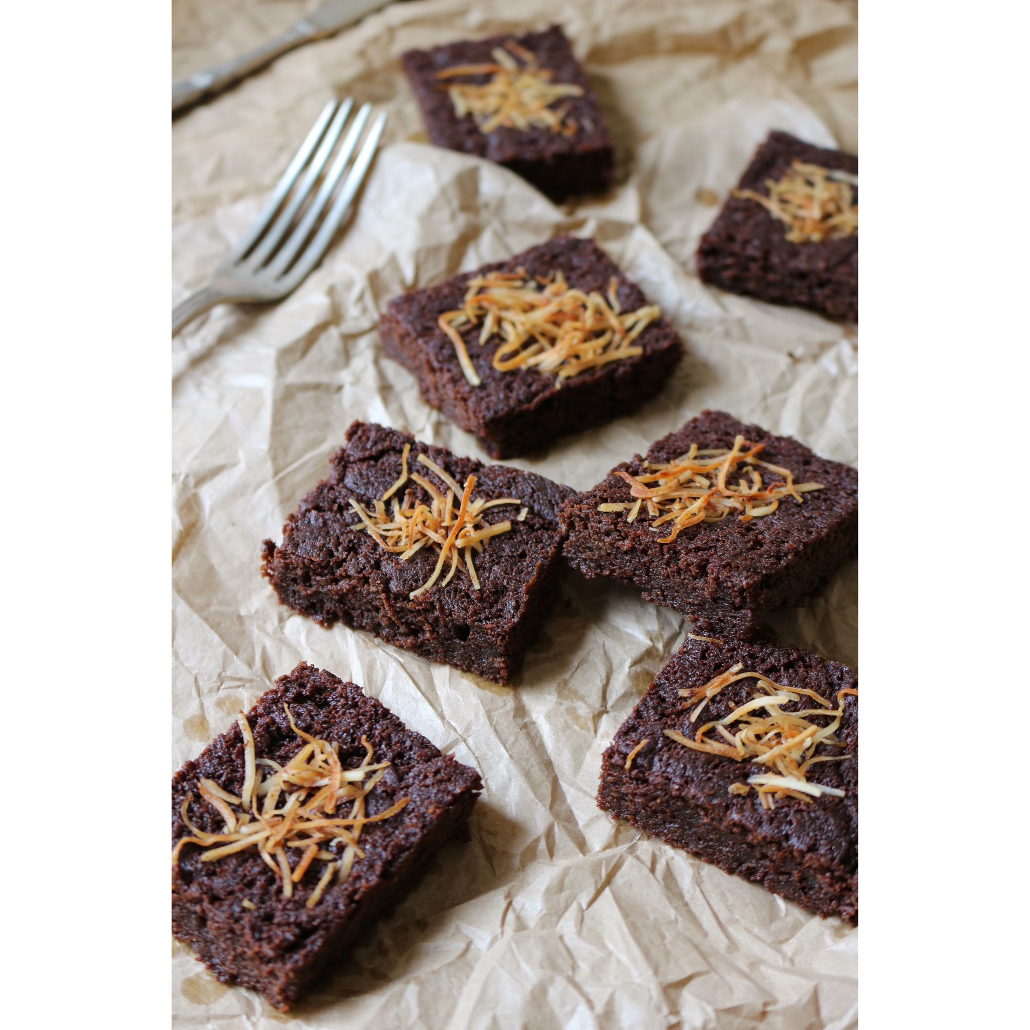 馥郁椰子油布朗尼<Extra FUDGY COCONUT OIL BROWNIES>