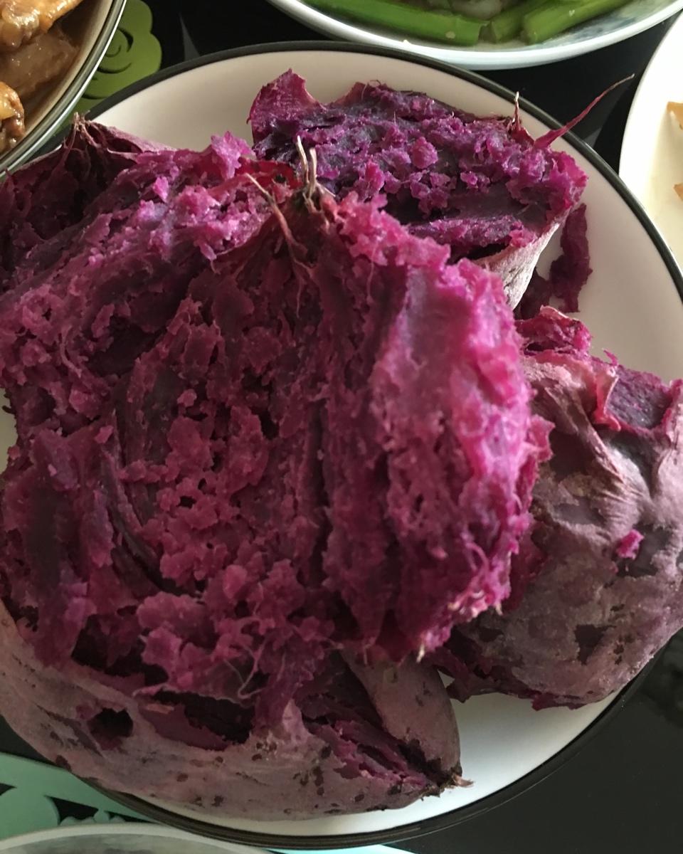高压锅食谱之蒸紫薯