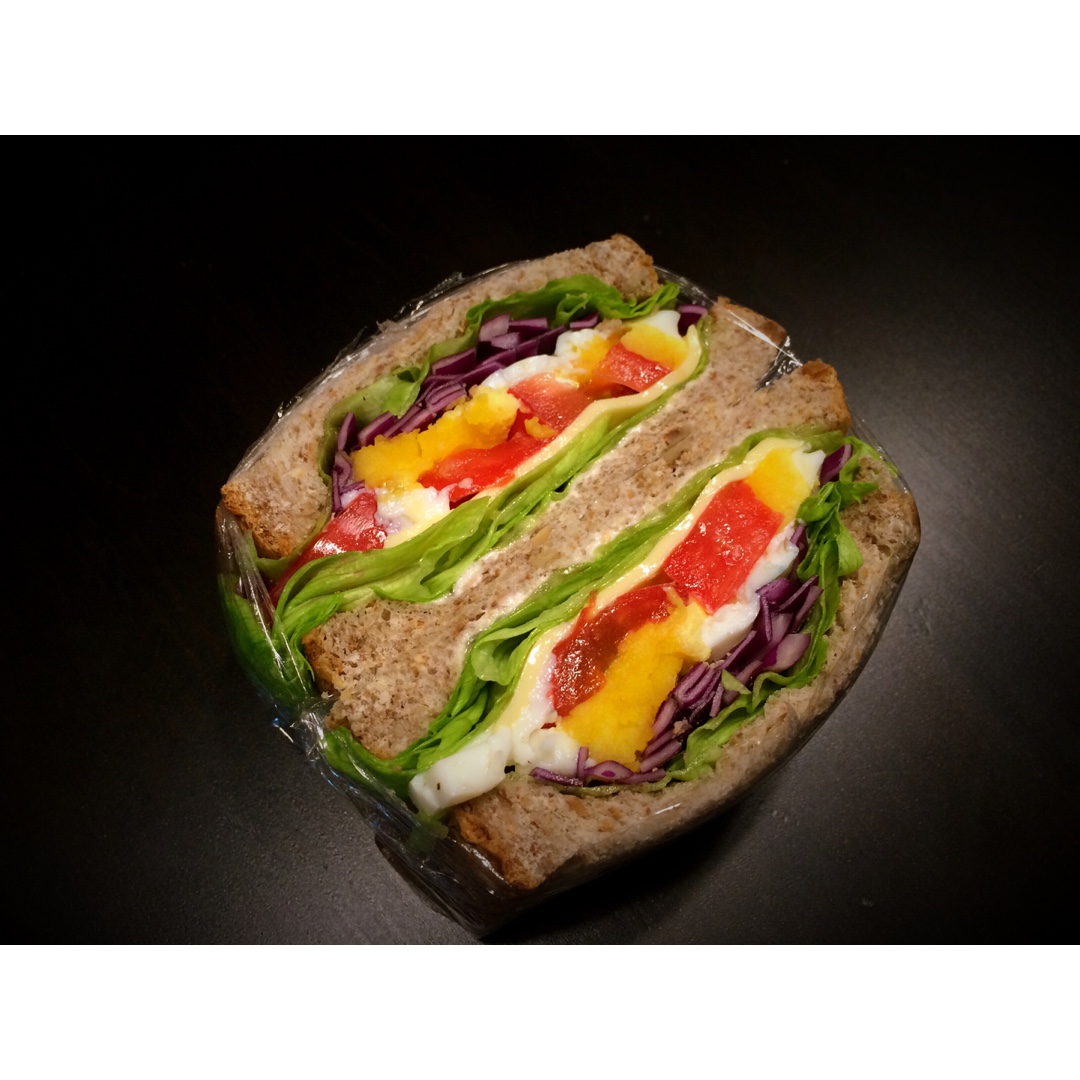 如何做超厚的沼三明治~详细tip！牛油果鸡蛋午餐肉三明治~