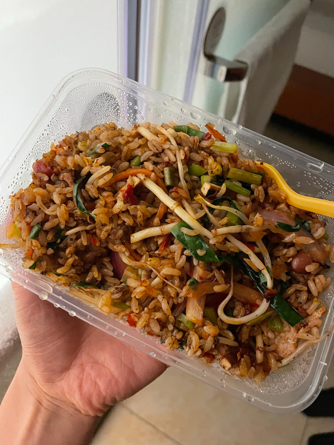 鱼腥草腊肠炒饭