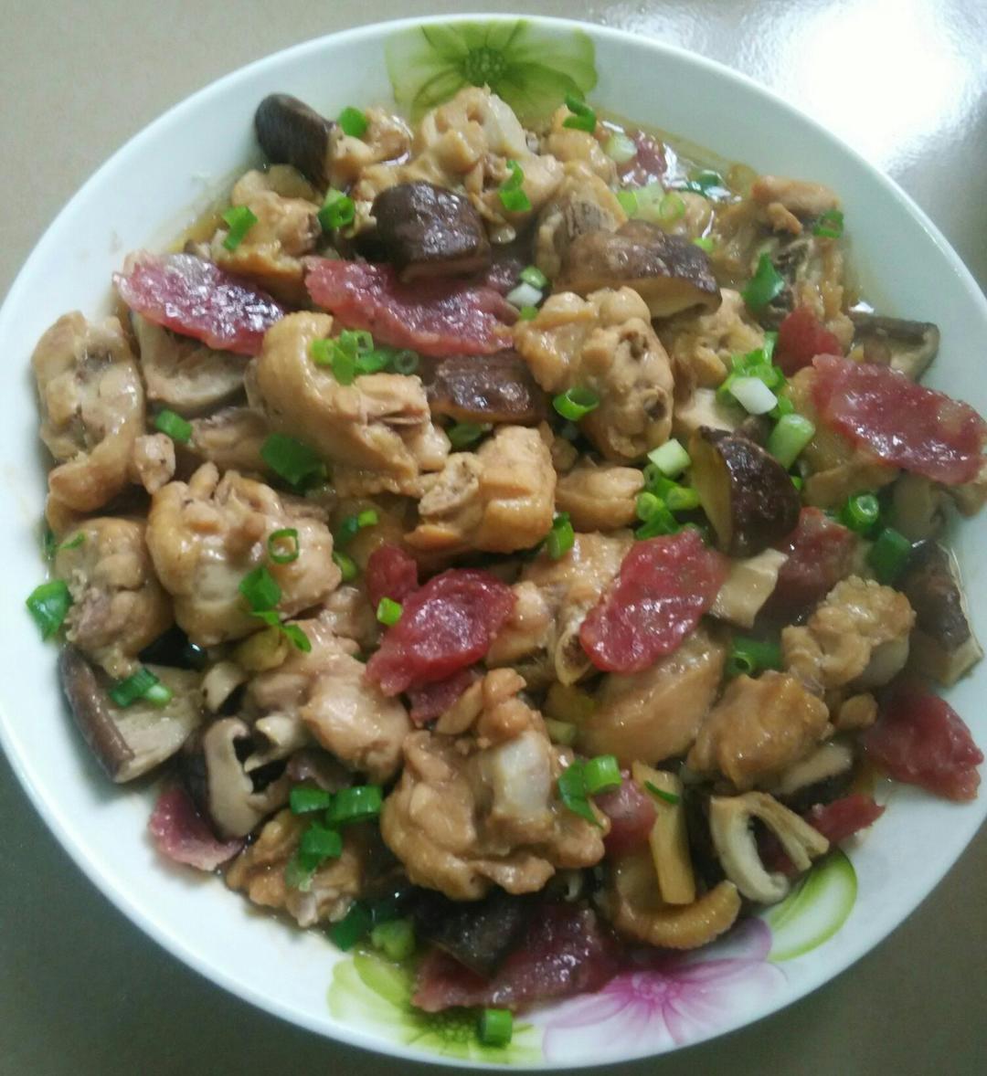 腊肠蒸鸡翅