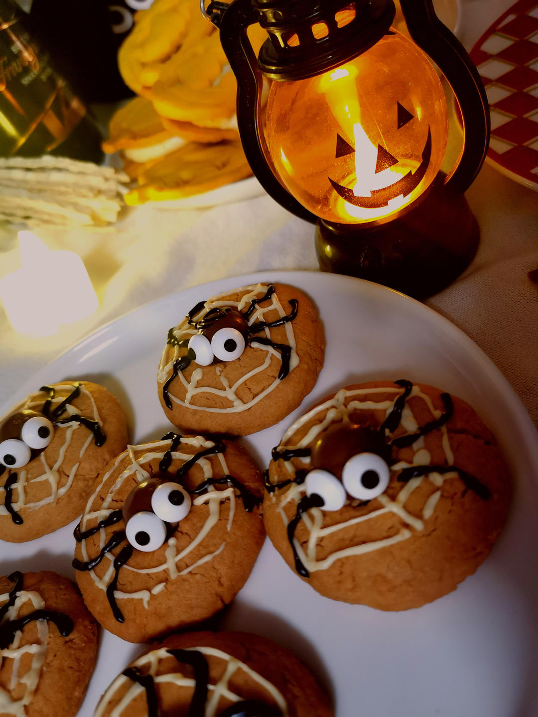 万圣节蜘蛛饼干