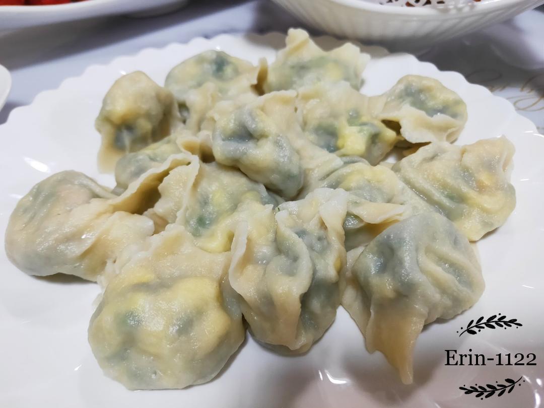 韭菜鸡蛋虾仁水饺