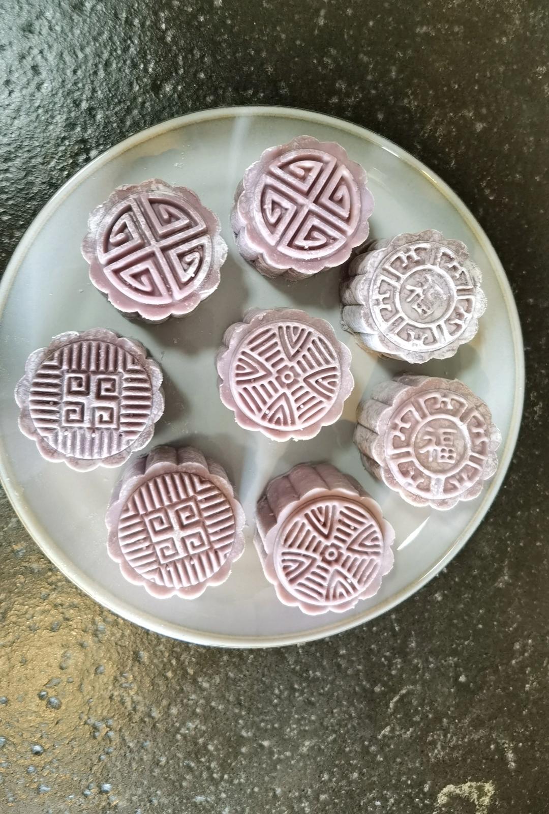 免烤箱！爆浆芋泥奶酪月饼🥮