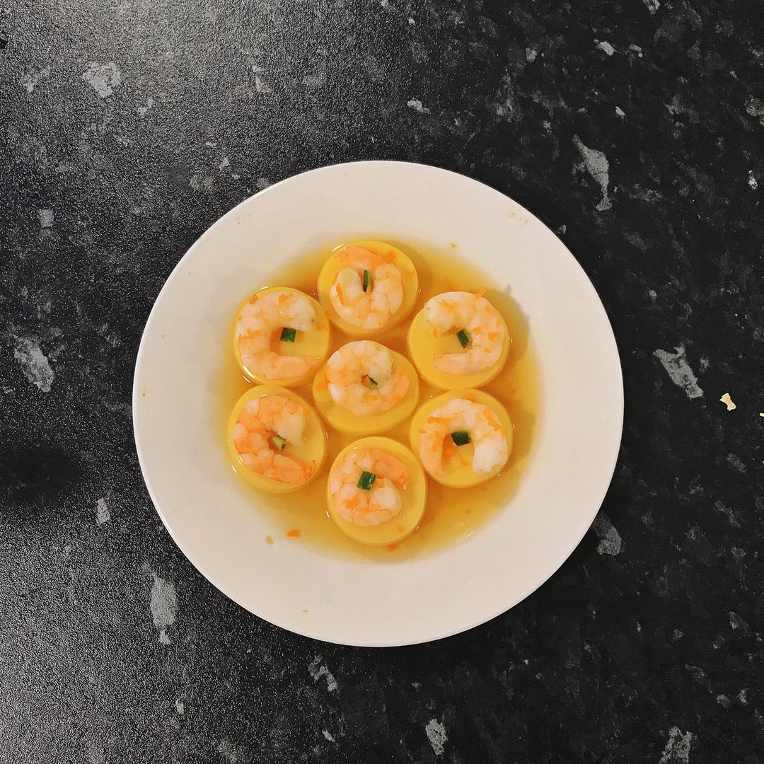 日本豆腐蒸虾仁