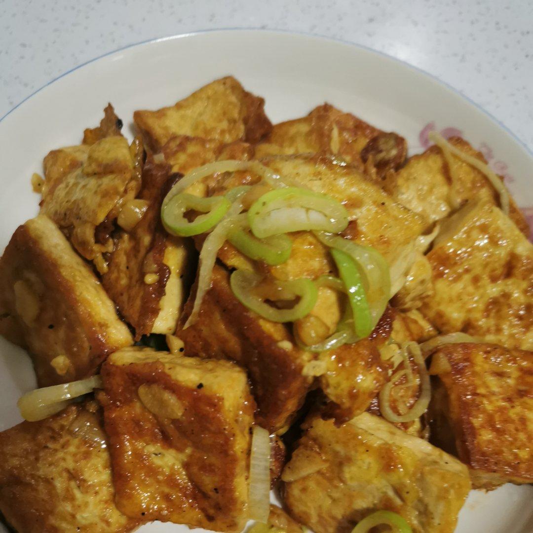 焖煎豆腐