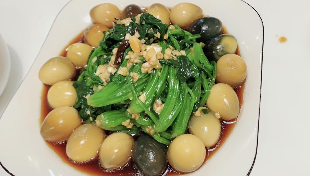 凉拌菠菜(家传秘方)