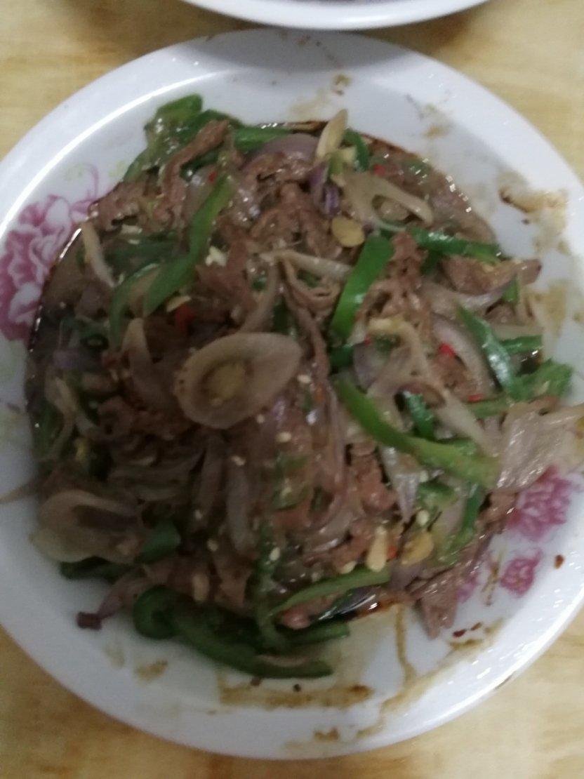 小炒青椒牛肉