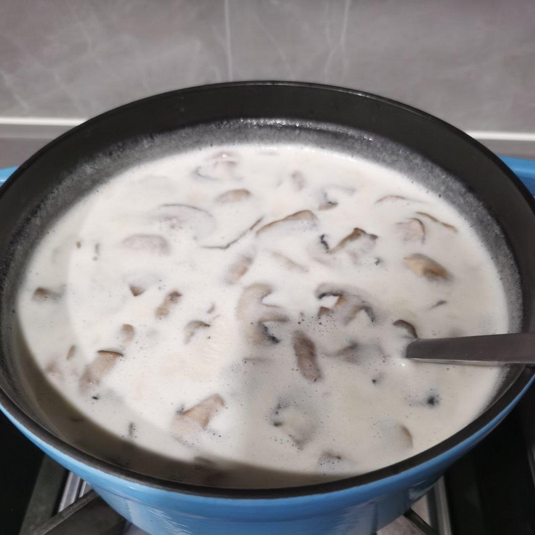 奶油蘑菇汤 一人份牛奶版