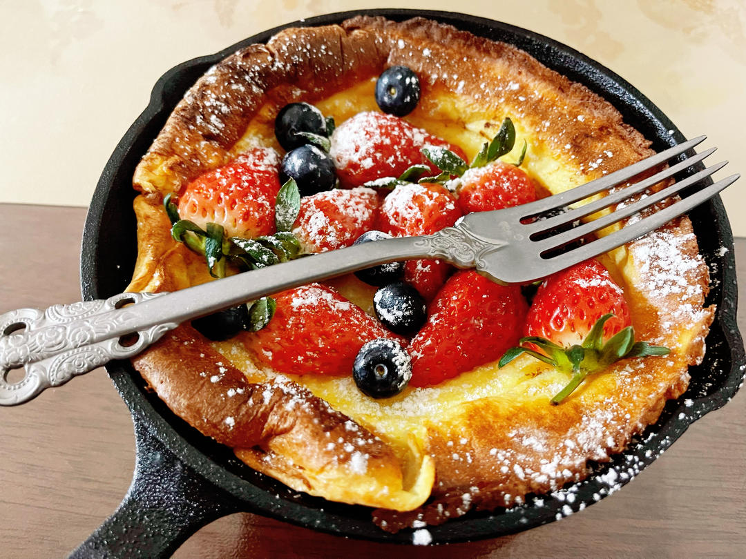 荷兰松饼㊙️附烤碗制作方法🔥没有铸铁锅也能做的荷兰宝贝