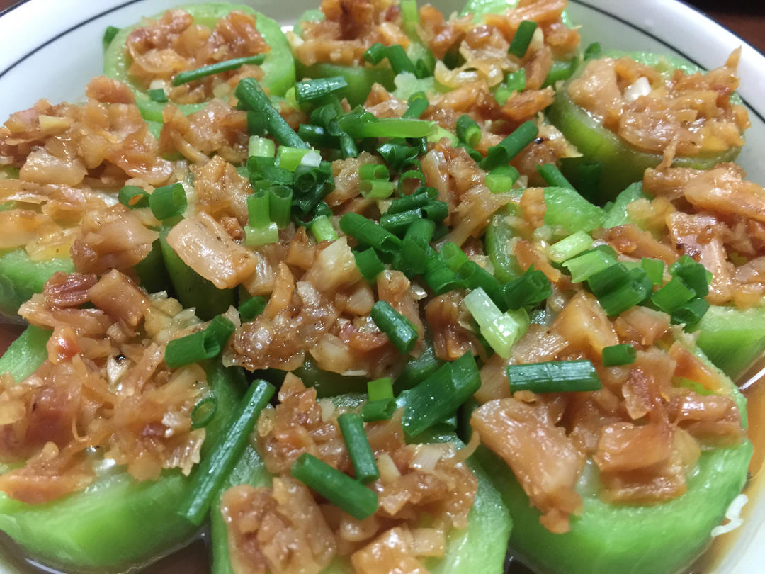 瑶柱蒜蓉蒸丝瓜