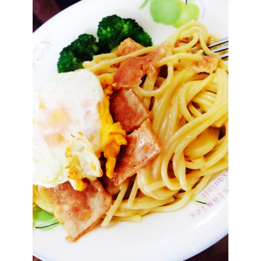 奶油培根意大利面（spaghetti）